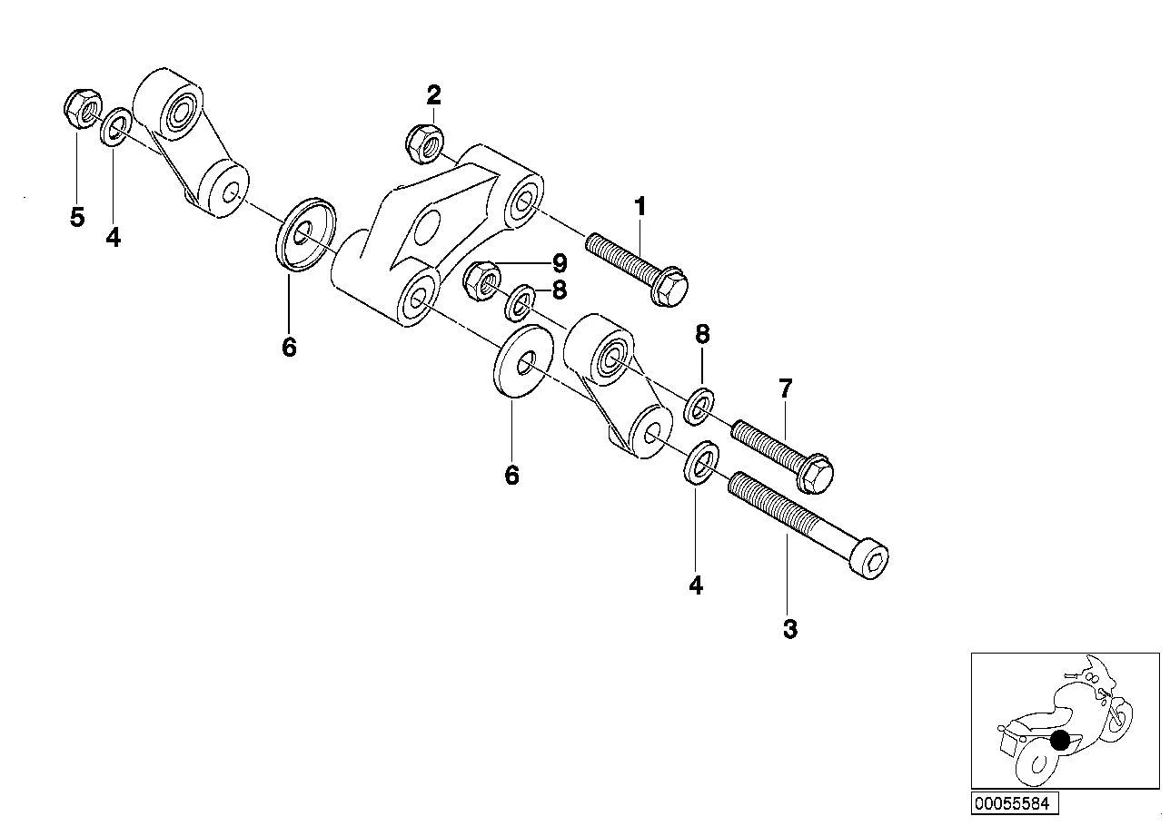 BMW Sechskantmutter K41 R13 07129906866