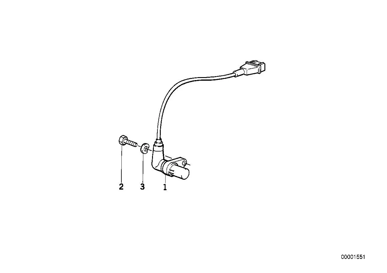 BMW Impulsgeber E30 E34 12141720858 - Bildposition 01