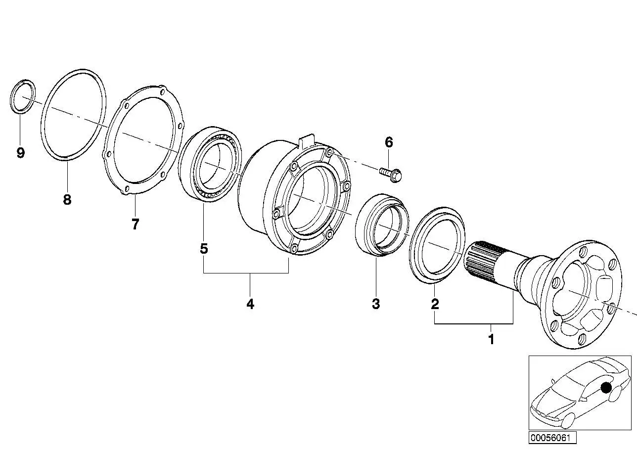 BMW Staubschutzteller E36 E23 E24 E28 E30 E32 33131208006 - Z1, 5