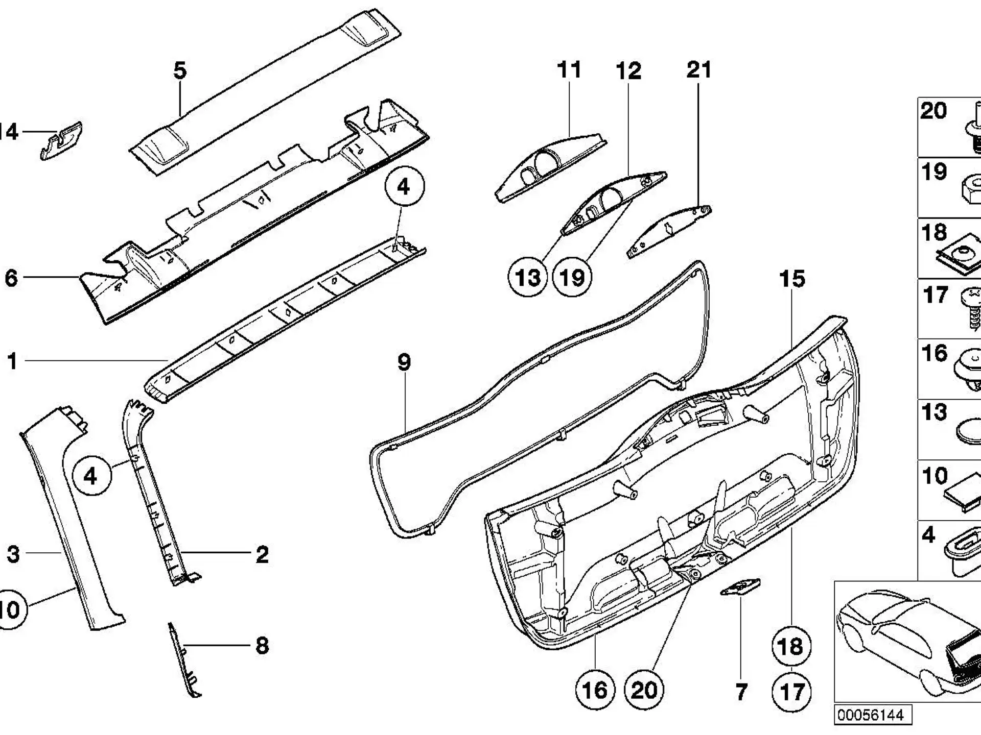 BMW Clip E46 51498234709