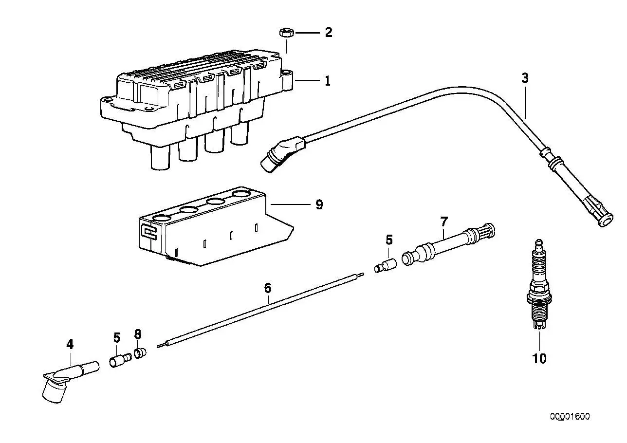 BMW Zündspule E34 E36 E46 12131247281