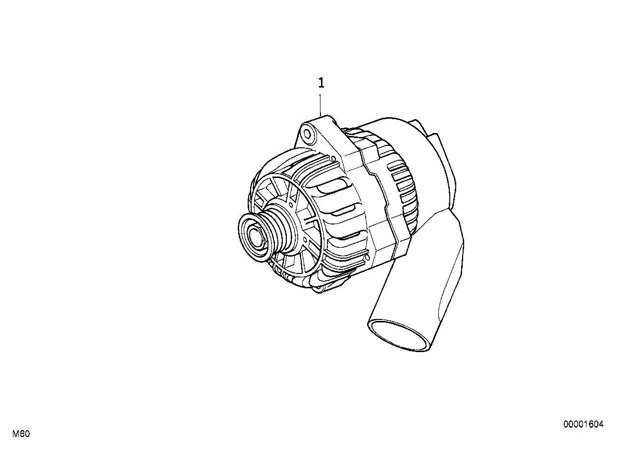 BMW Kompakt Generator E38 12312246150 - Bildposition 01