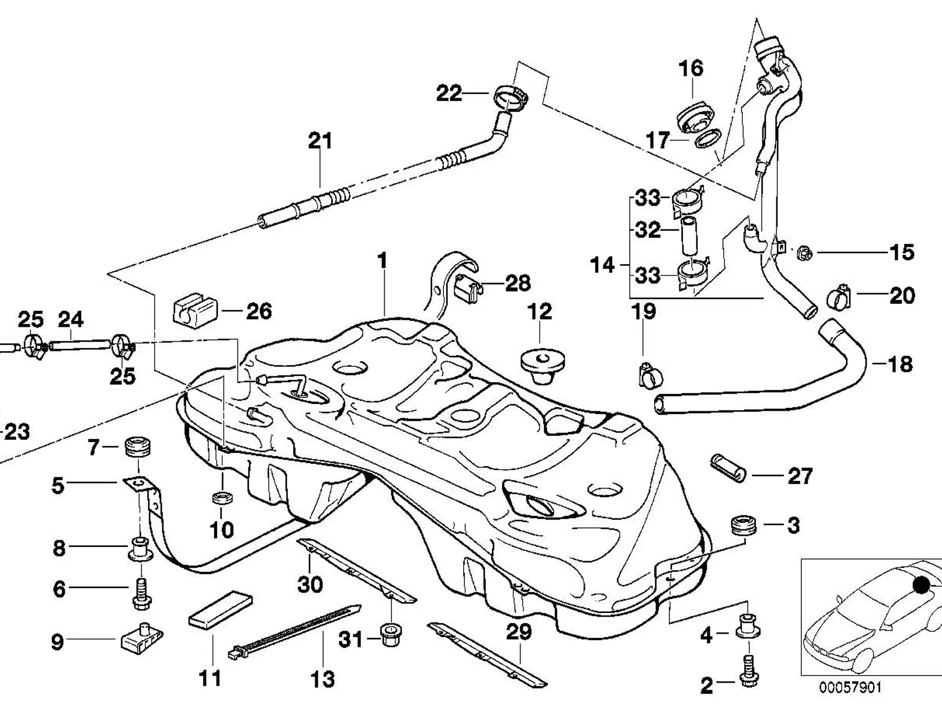 BMW Abstandshülse E36 E38 E39 E46 E52 E53 E60 E61 E63 E64 E65 E66 E72 F06 F07 F10 F12 F13 F15 F25 F26 F30 F39 F45 F48 G05 G20 G21 G30 F60 R50 R52 R53 R55 R56 R57 R58 R59 16117195118