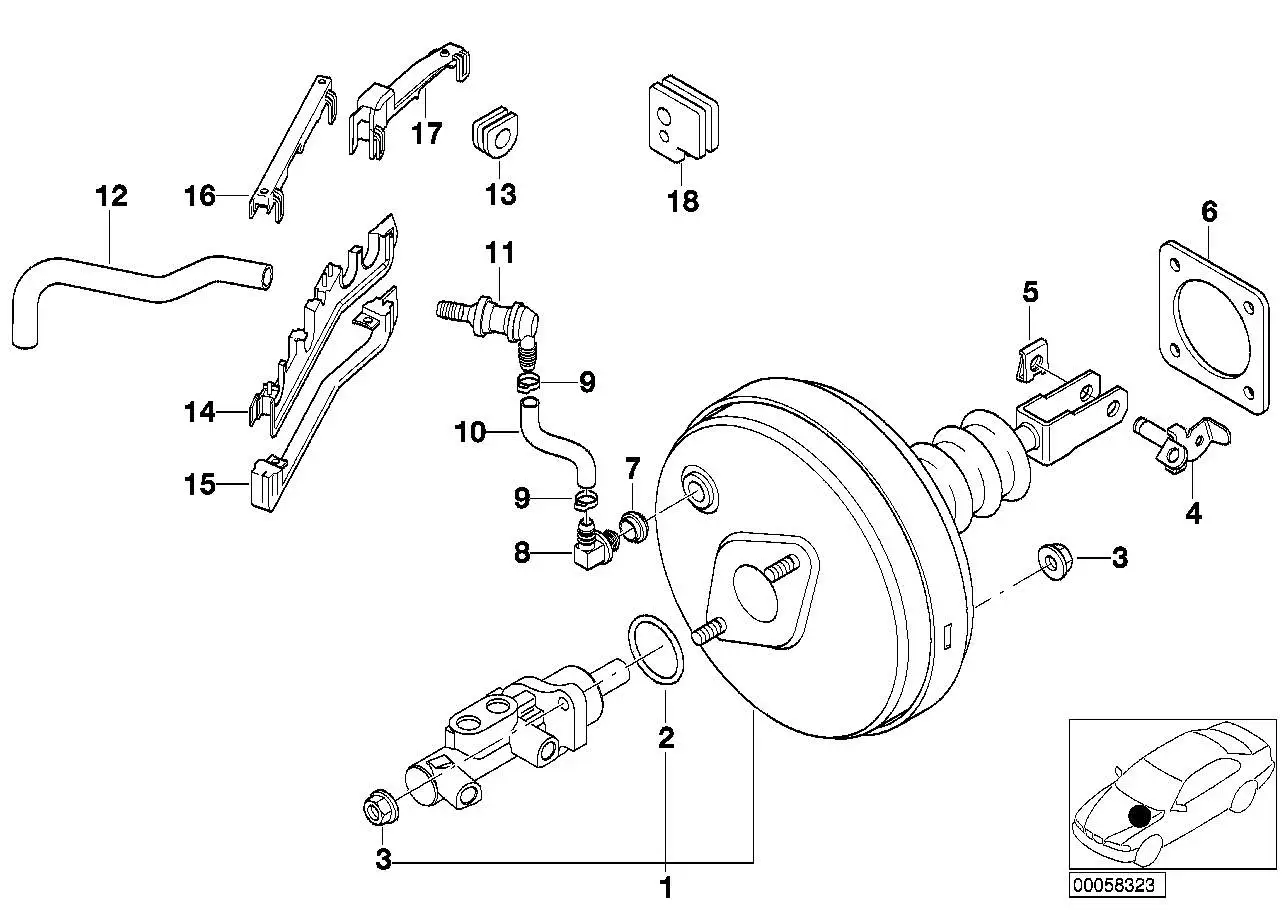 BMW Gummitülle E38 E39 E53 E60 E61 E65 E66 34301162170