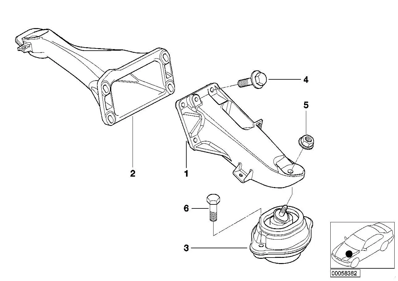 BMW Motorlager E53 22116770794