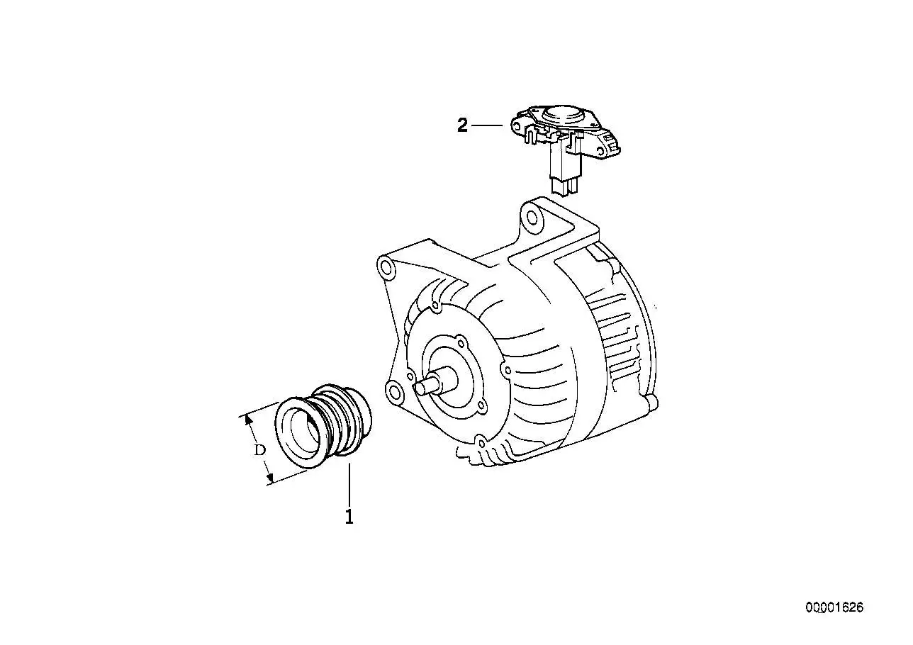 BMW Regler E36 E46 12317511084