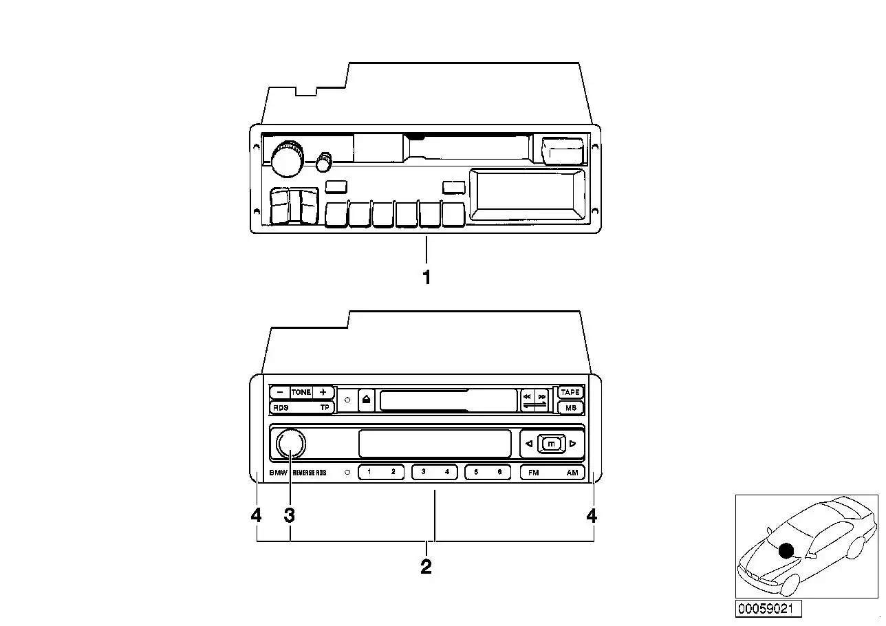 BMW Abdeckkappe E36 65126907823 - Z3 E36