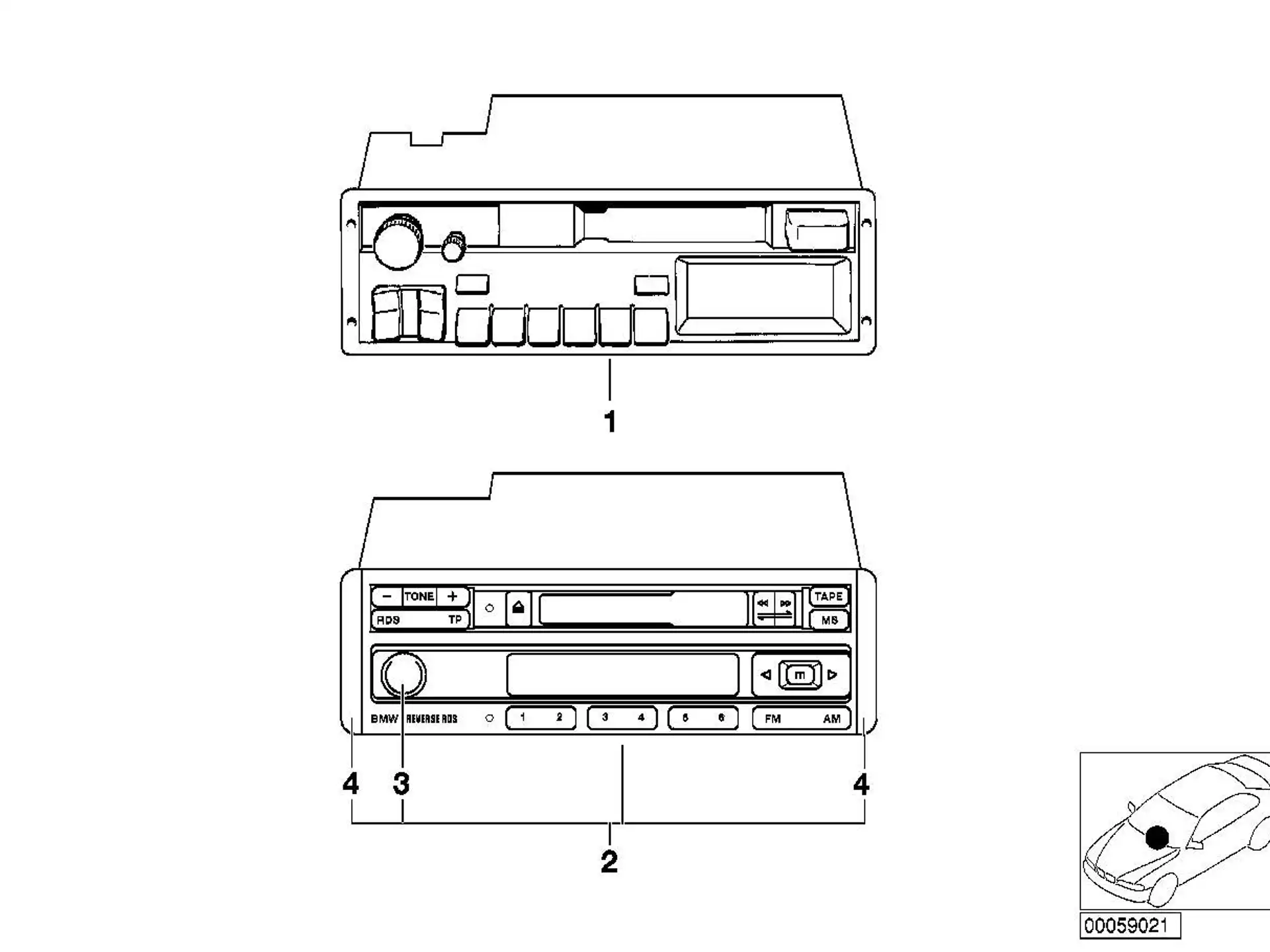 BMW Knopf E31 E32 E34 E36 65126907818