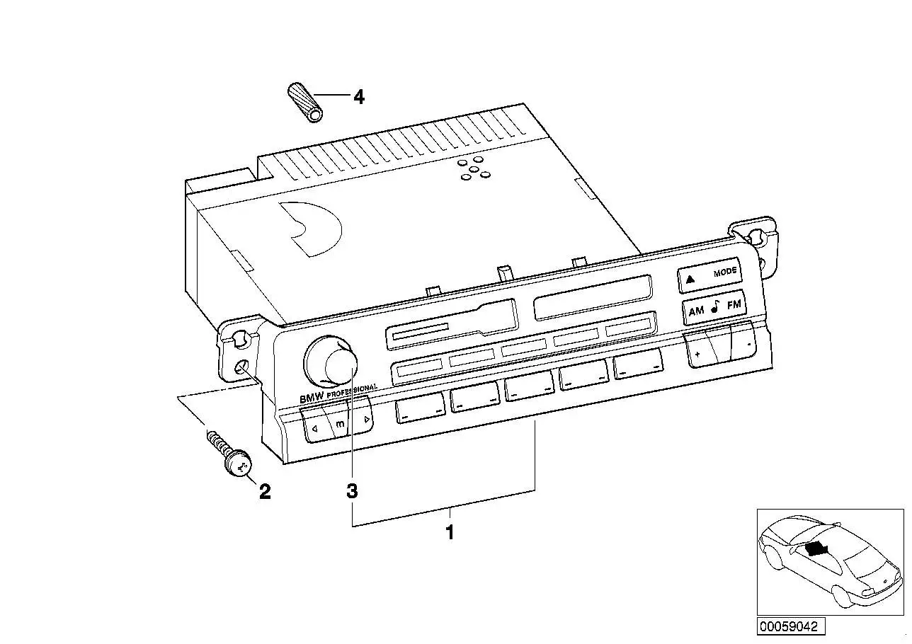 BMW Radio BMW Professional E46 65128371343