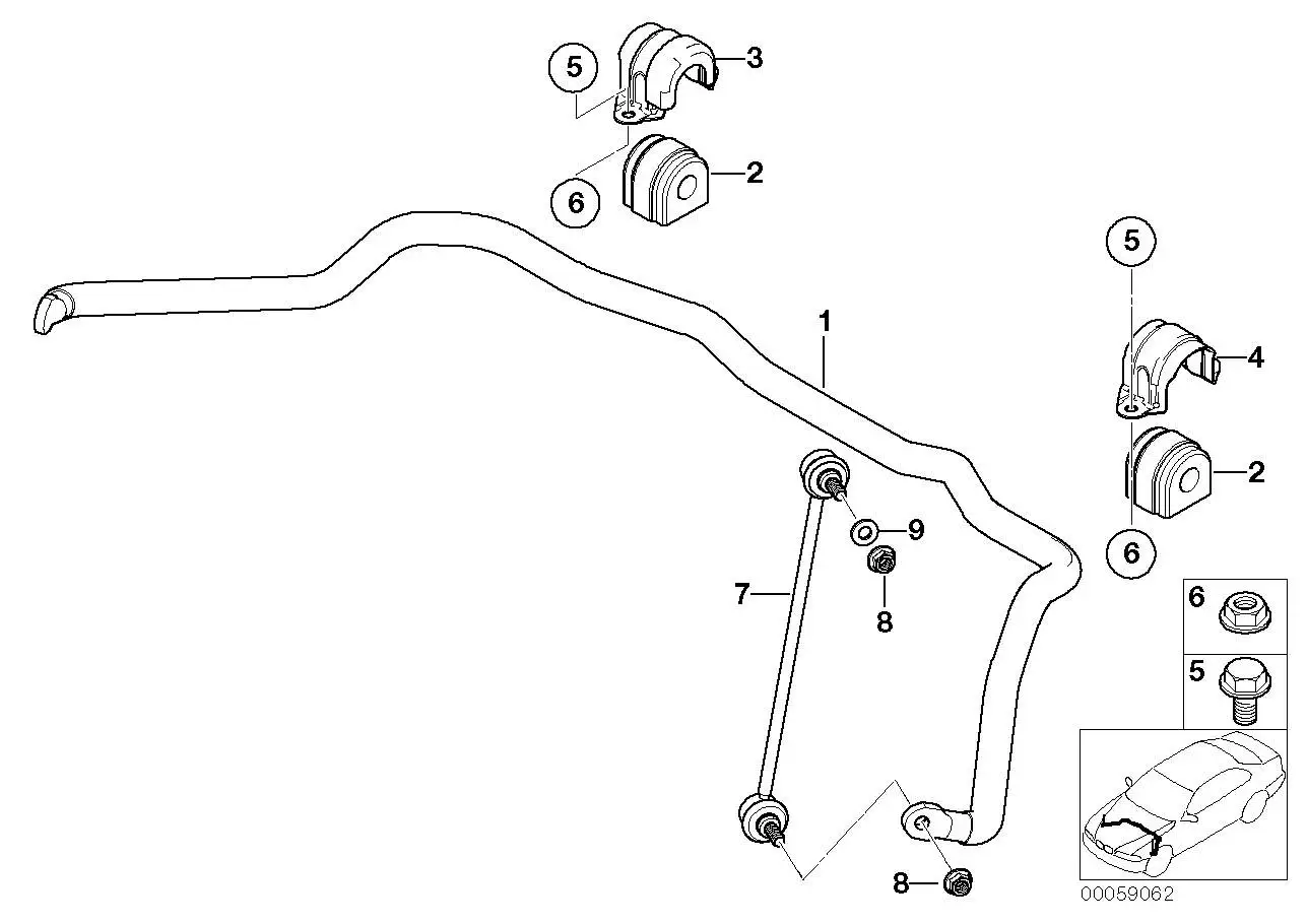 BMW Pendelstütze rechts E53 31356750704 - Bildposition 07