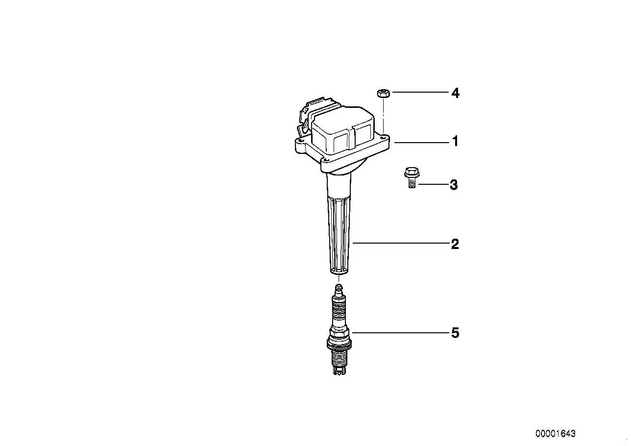 BMW Zündspule E31 E36 E38 E39 E46 E52 E53 12137599219 - Z3, 3er,