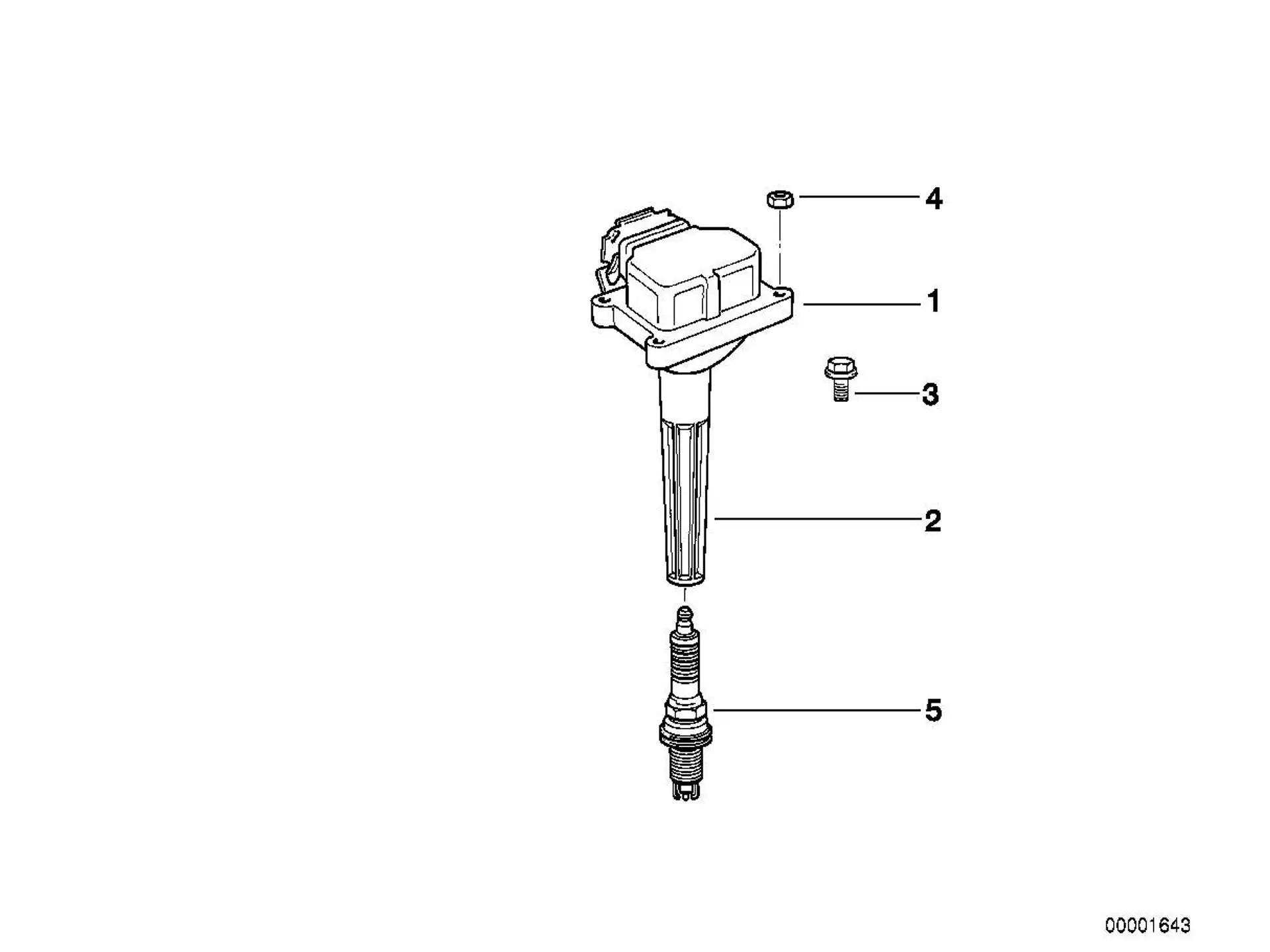 BMW Zündkerzenstecker E31 E36 E38 E39 E46 E52 E53 12131730412