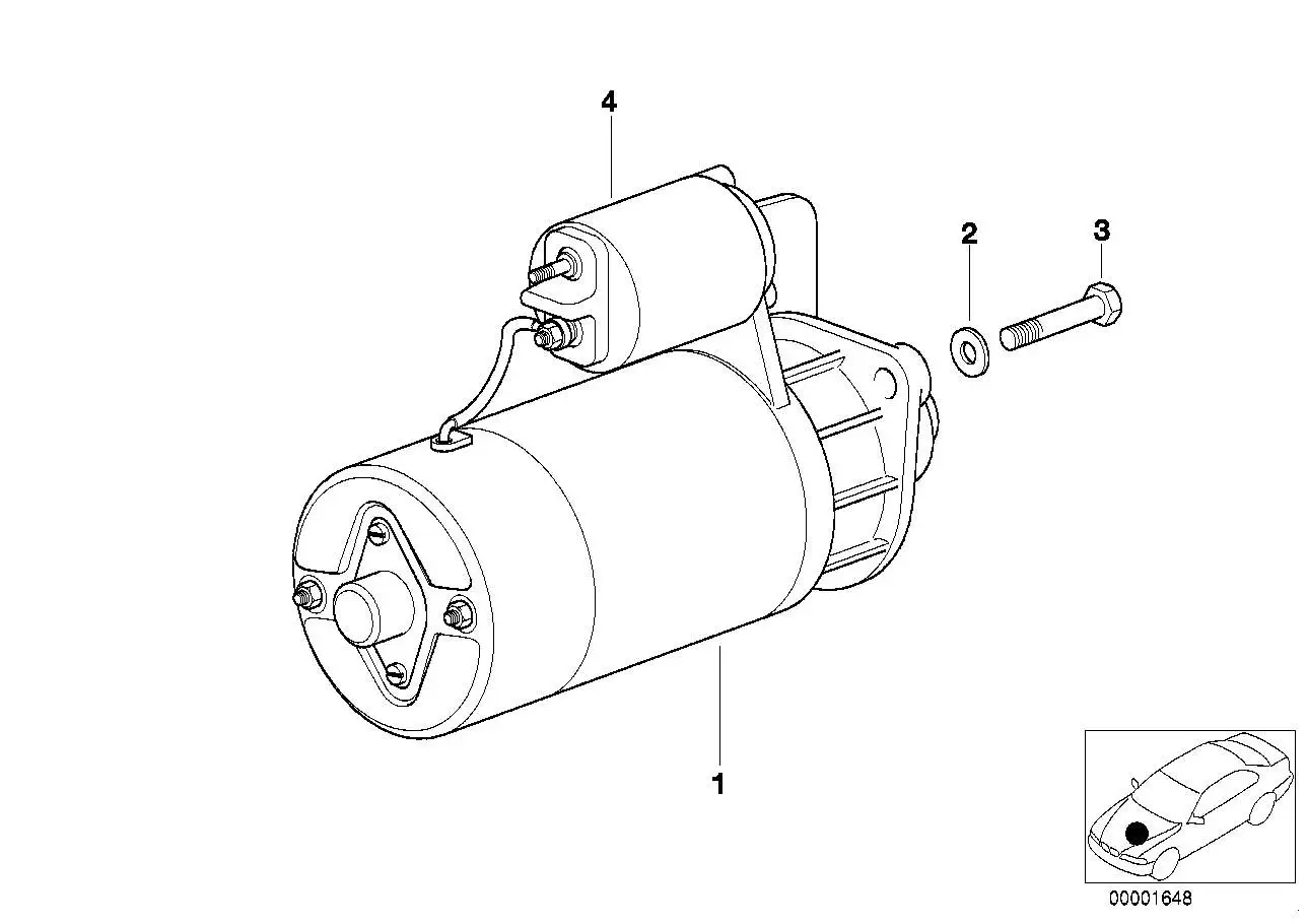 BMW RP REMAN Anlasser E38 E39 E46 E53 12412344240