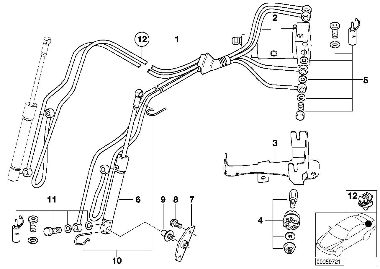 BMW Satz Hohlschrauben E52 54348410308 - Bildposition 11