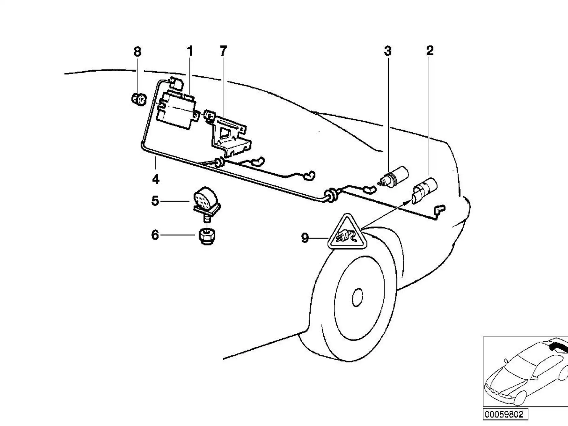 BMW Ultraschallsensor E38 E39 E53 66216902182