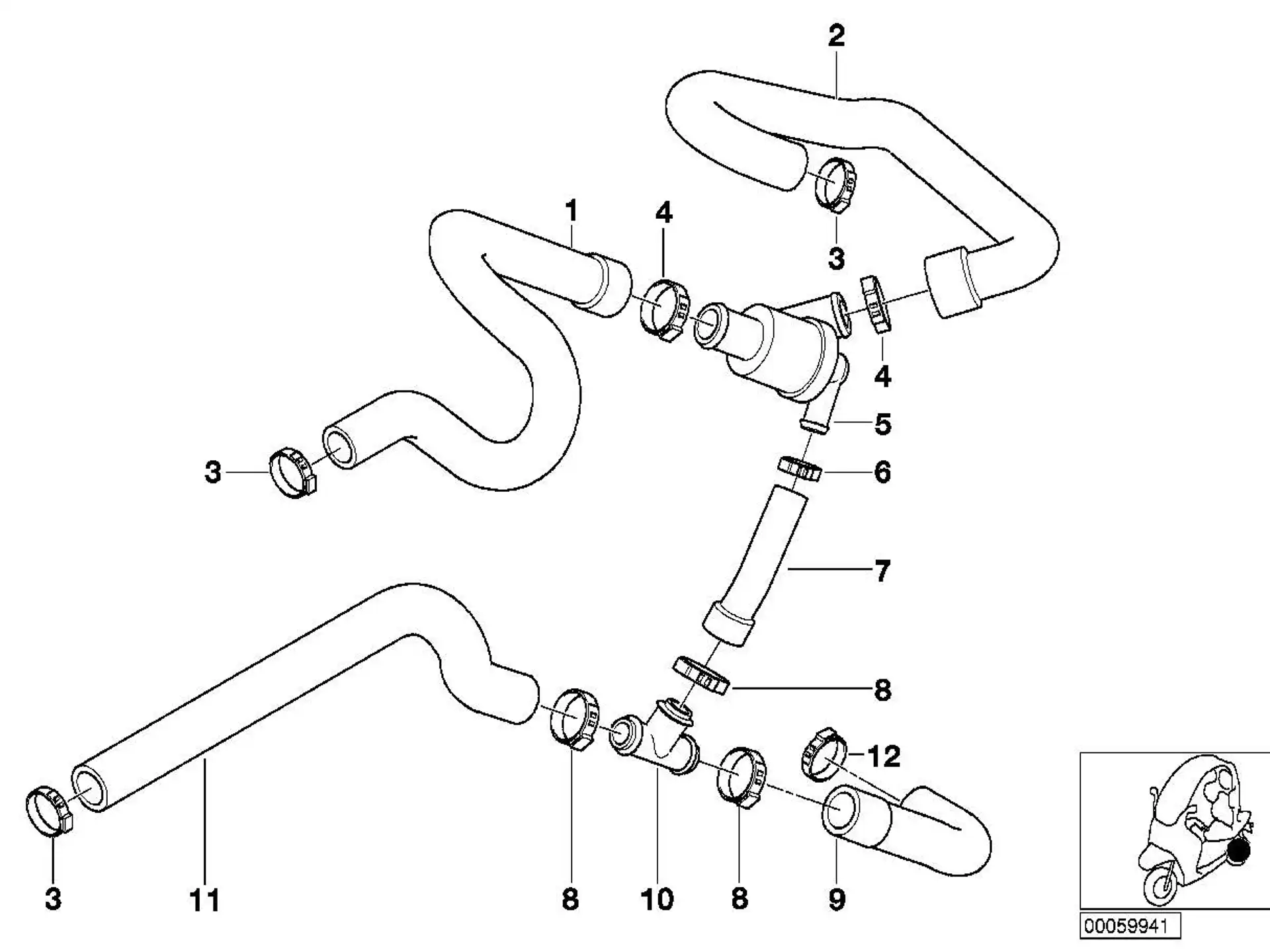BMW Thermostat 11531343044