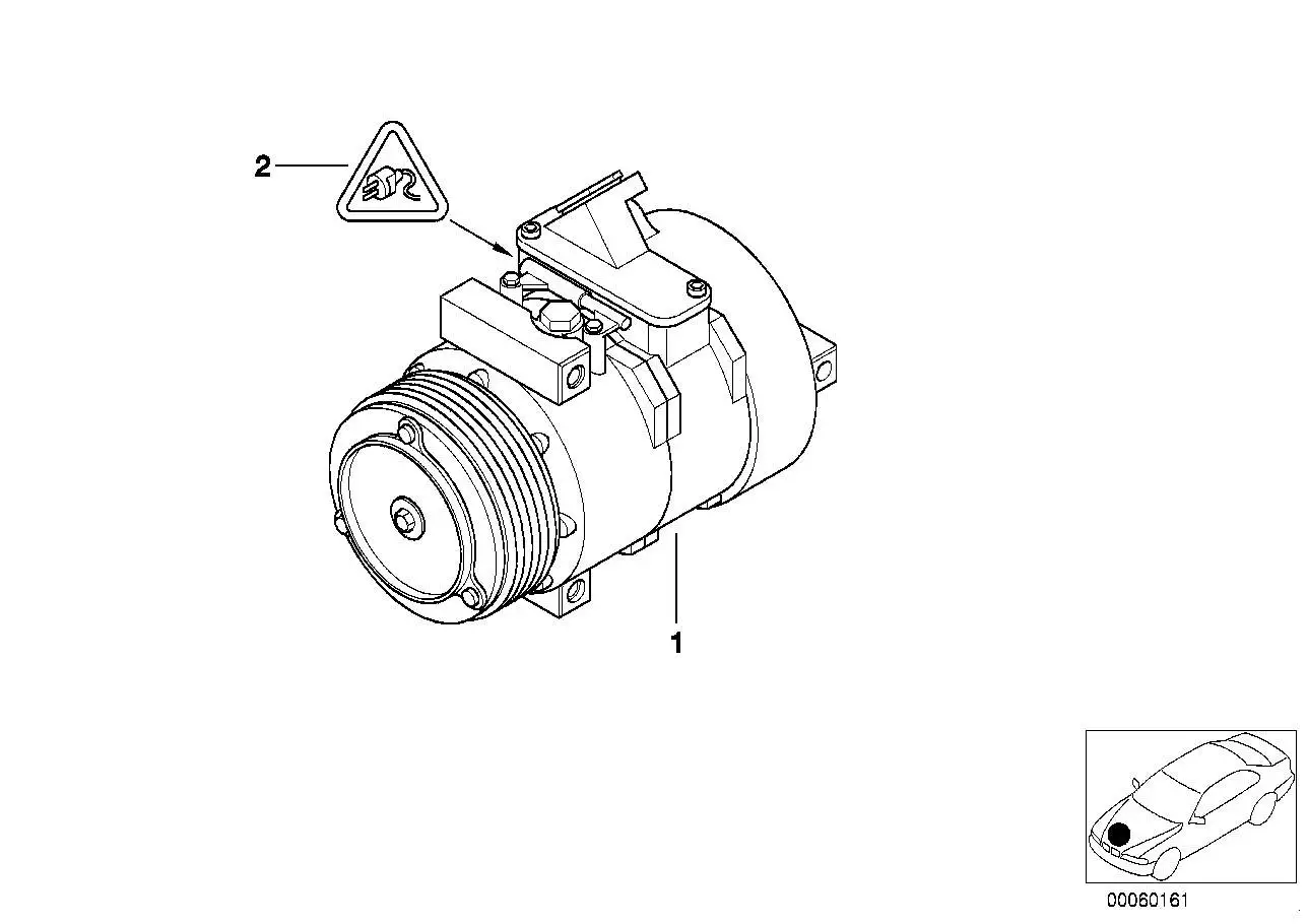 BMW Klimakompressor E38 E39 E52 64526910460 - 5er E39, 7er E38, Z