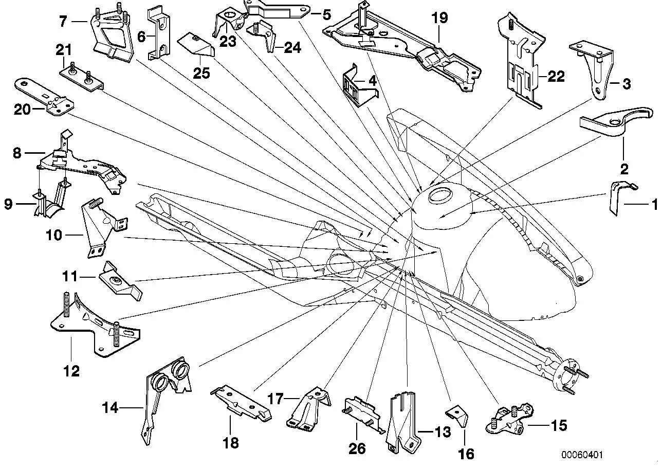 BMW Halter Diagnosestecker E36 41148196134