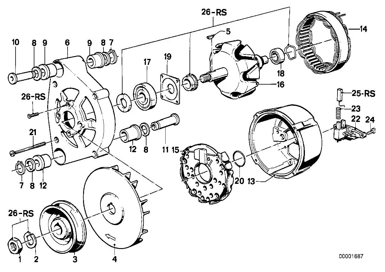 BMW Regler E12 E21 E23 E24 E28 E30 E32 E34 E36 12311726022