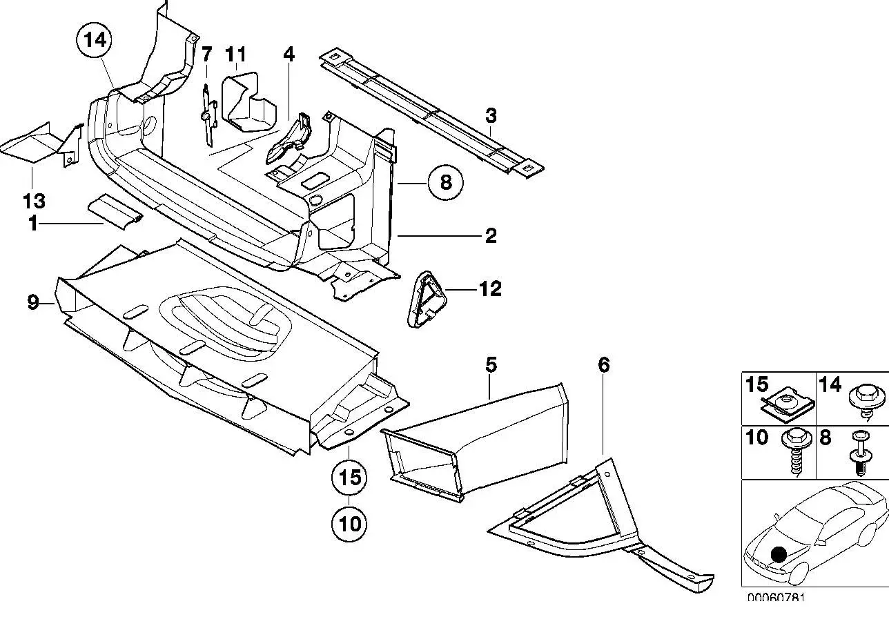 BMW Halter Luftführung E36 51718135939 - Z3 E36