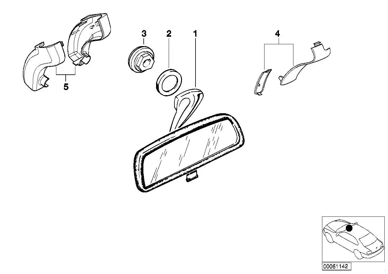 BMW Satz Abschlusskappen 51168194789 - Z3, 3er, 5er, 7er, 8er, X5