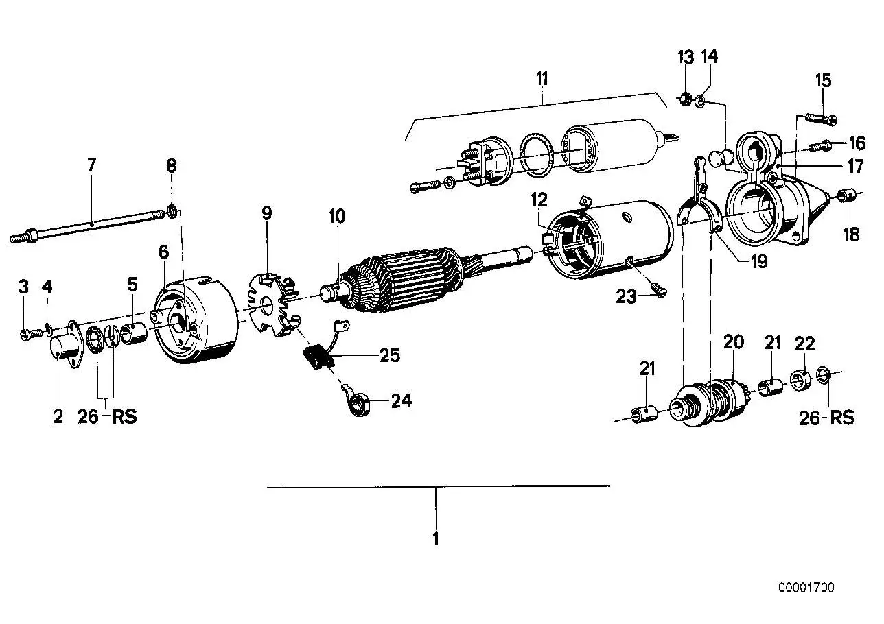 BMW Magnetschalter R60 R75 R90 R90S R45 R45T R65 R65T 12411243142
