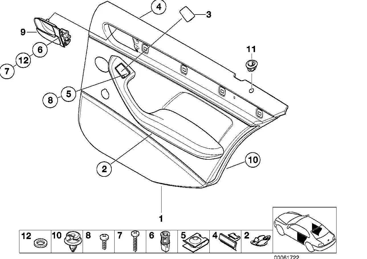 BMW Blende E46 51428224415 - Bildposition 03