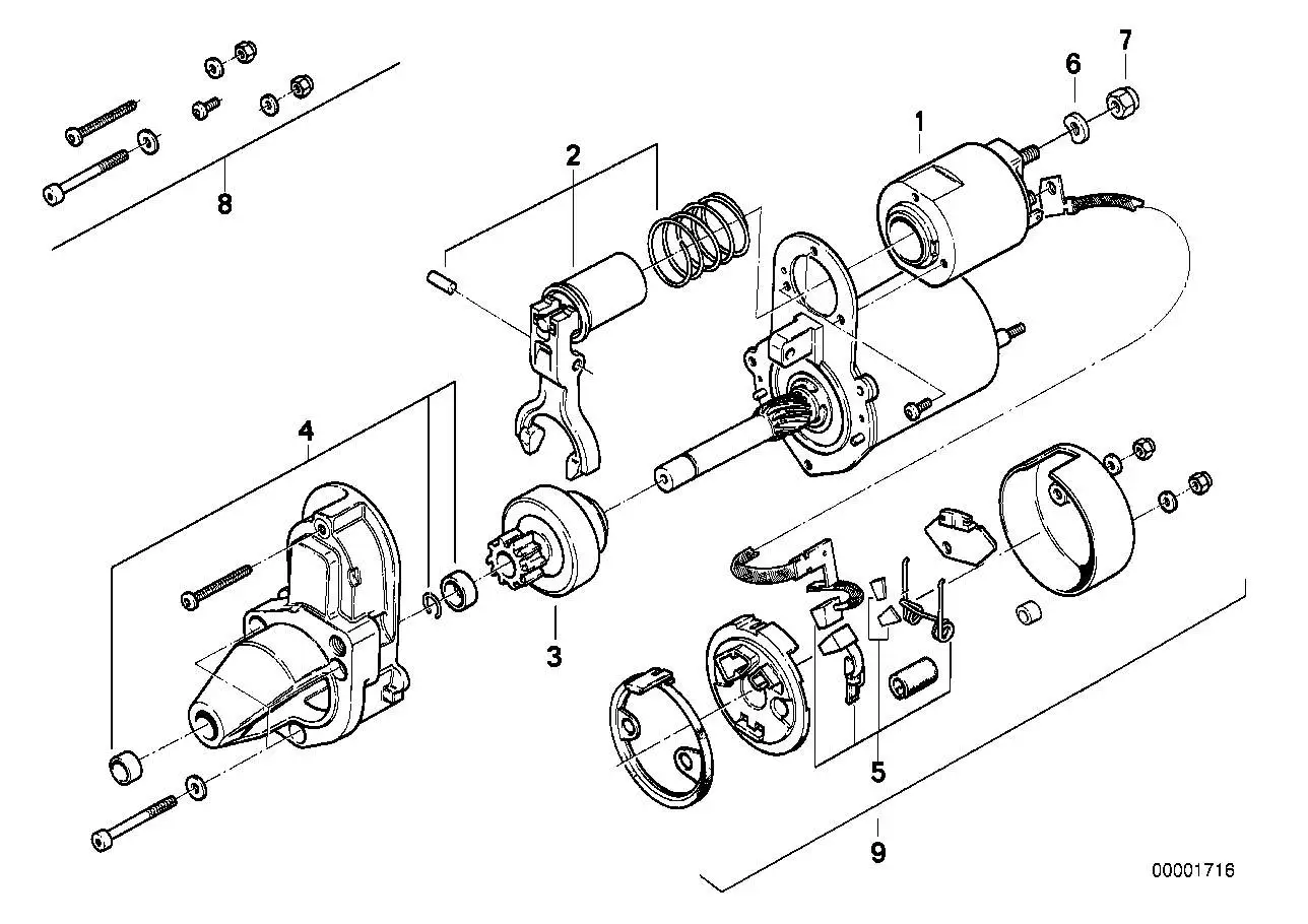 BMW Kohlebürstensatz A10 12411244684