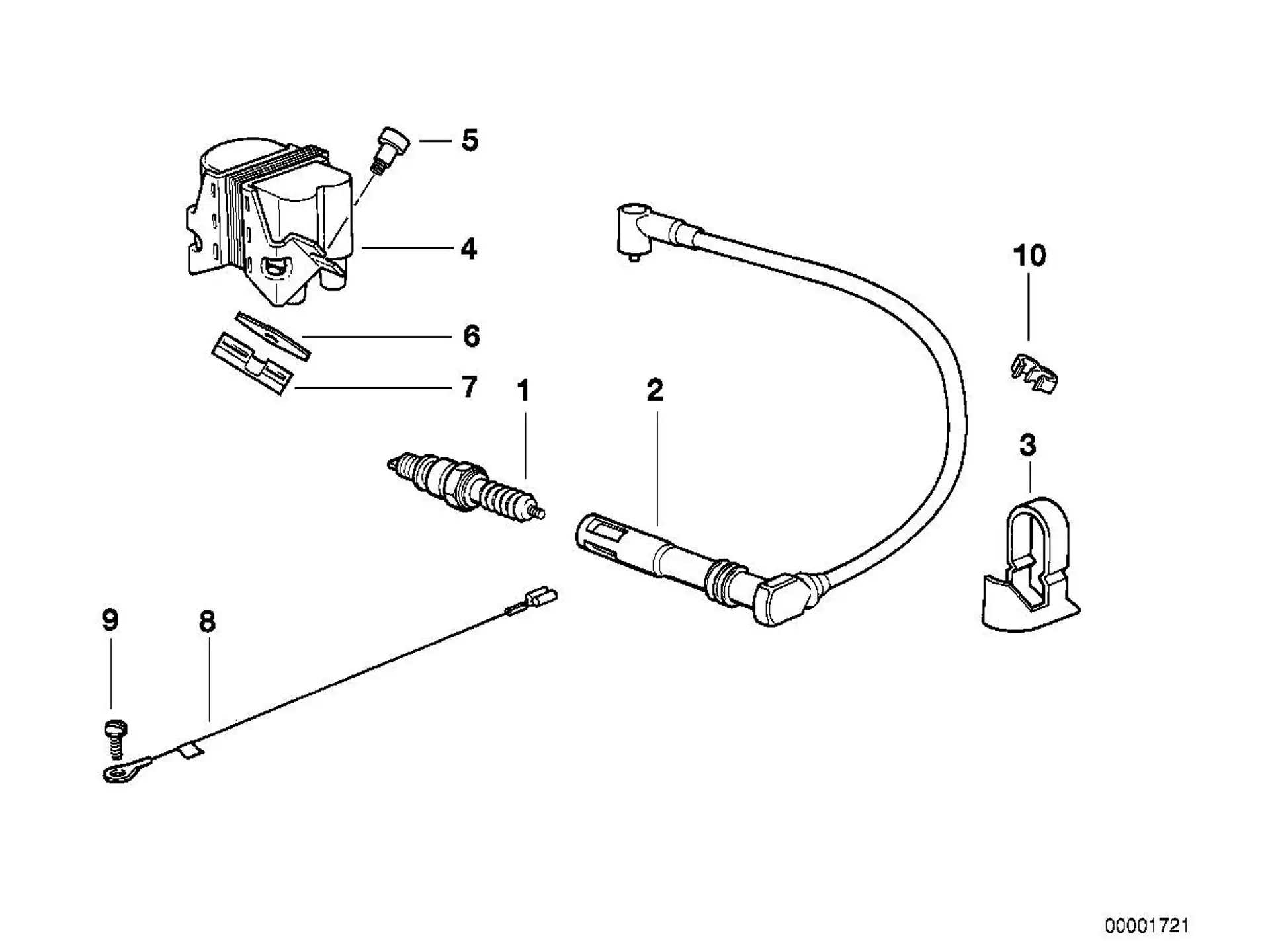 BMW Zündkabel A61 R21 R21A R22 R28 12121342641