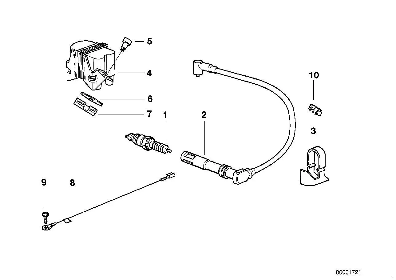 BMW Zündspule A61 R21 R21A R22 R28 12131341978