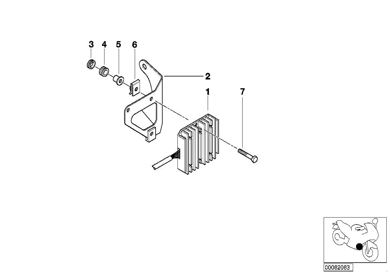 BMW Halter Generatorregler R13 61312346551