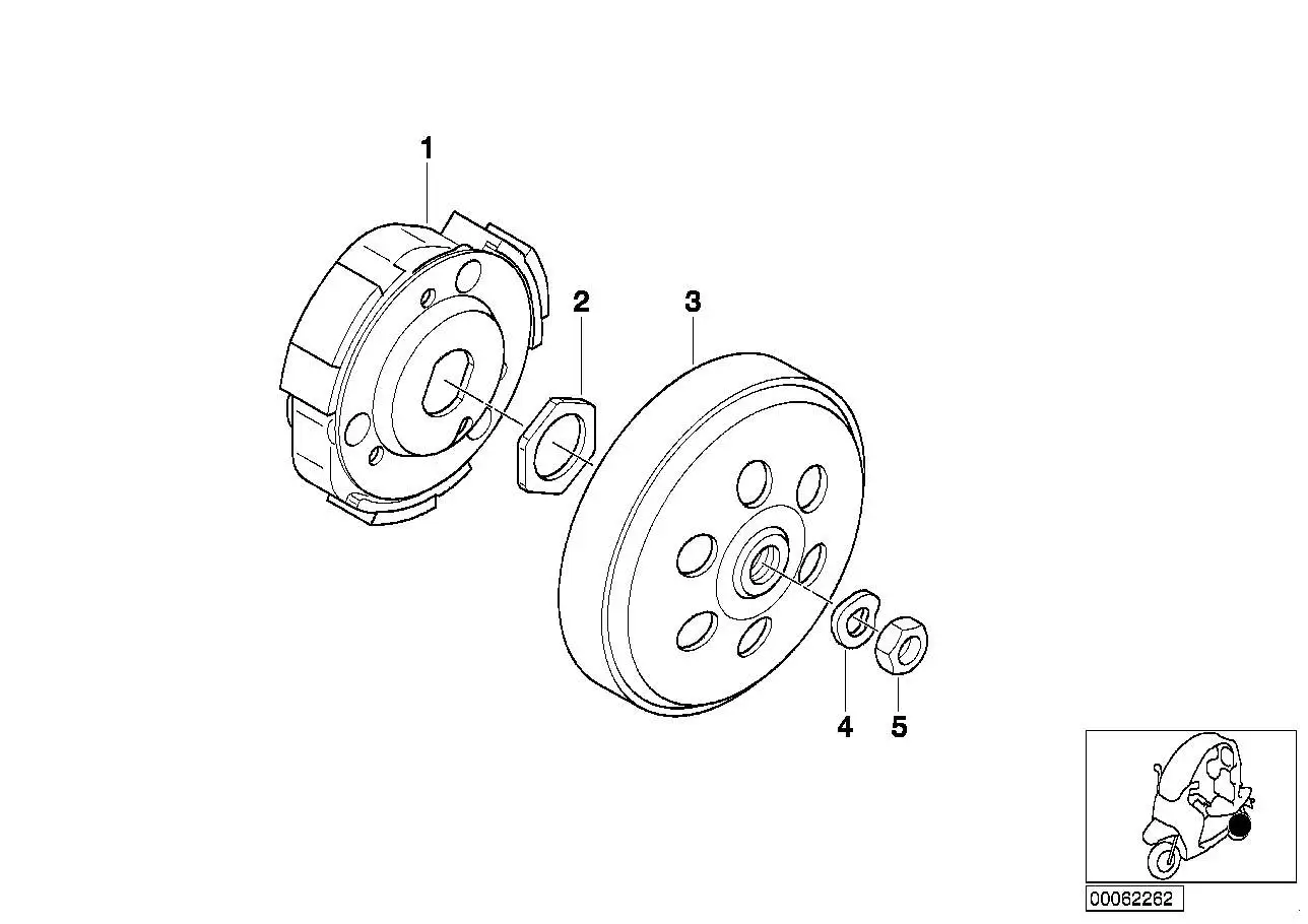 BMW Sechskantmutter 11117653468