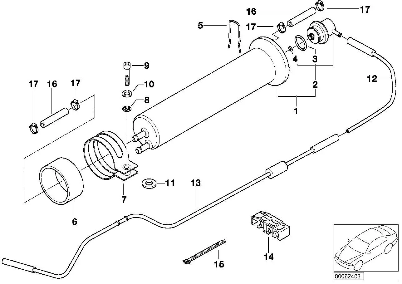BMW Unterdruckleitung E38 E39 E53 13321437692 - 5er E39 Limousine
