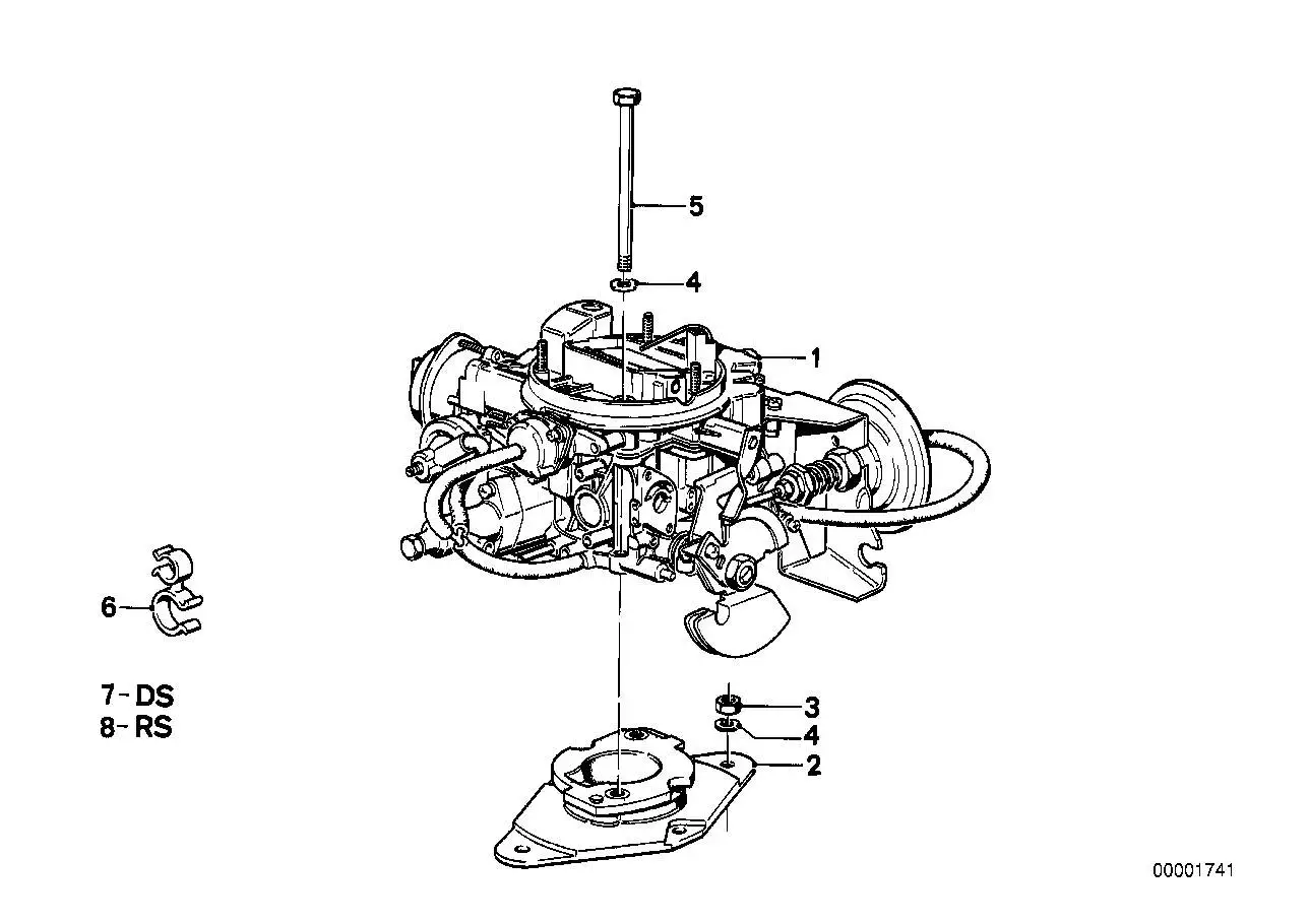 BMW Flansch E21 E30 13111269599 - 3er E21, Z1 E30