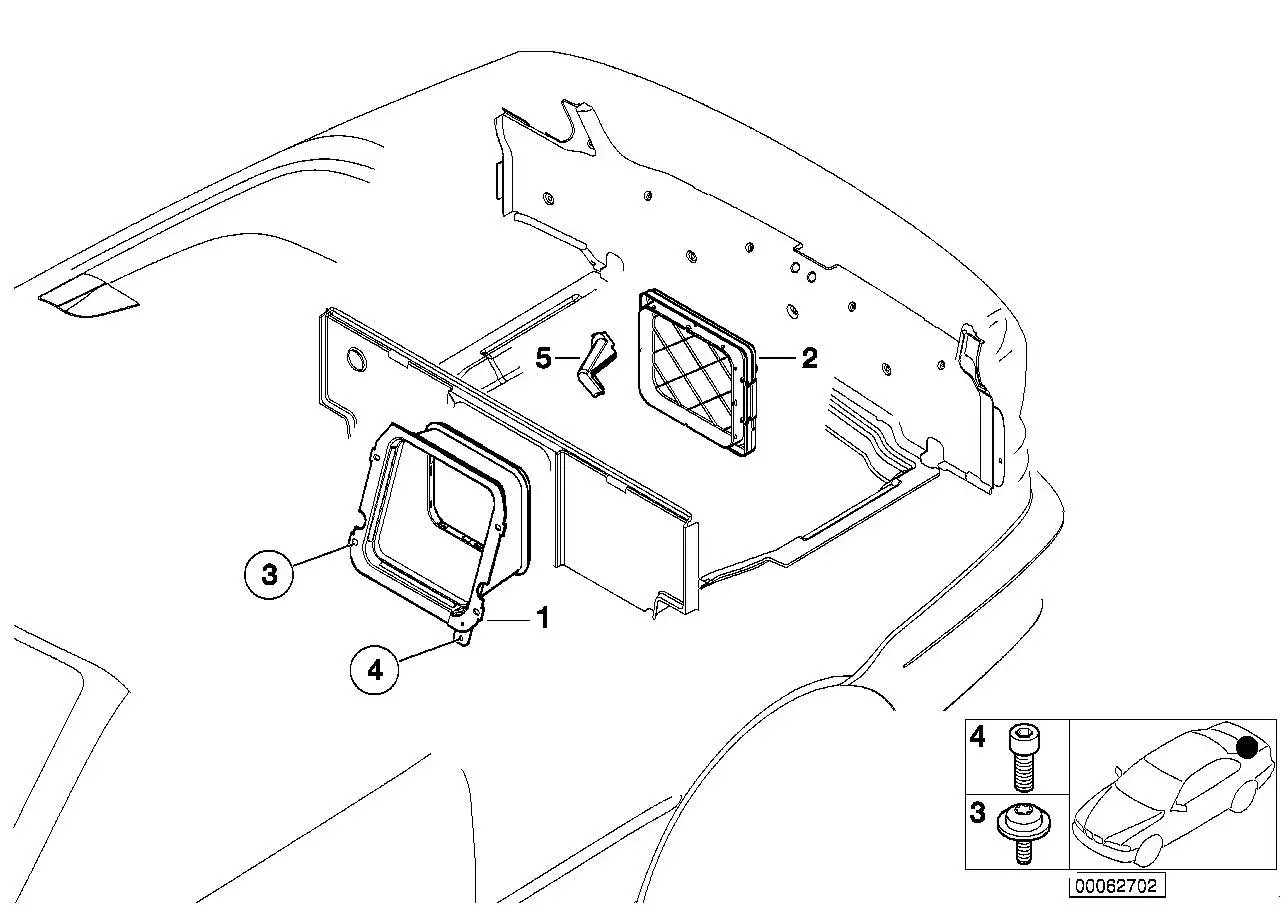 BMW Skisackkassette E46 72608268952 - 3er E46