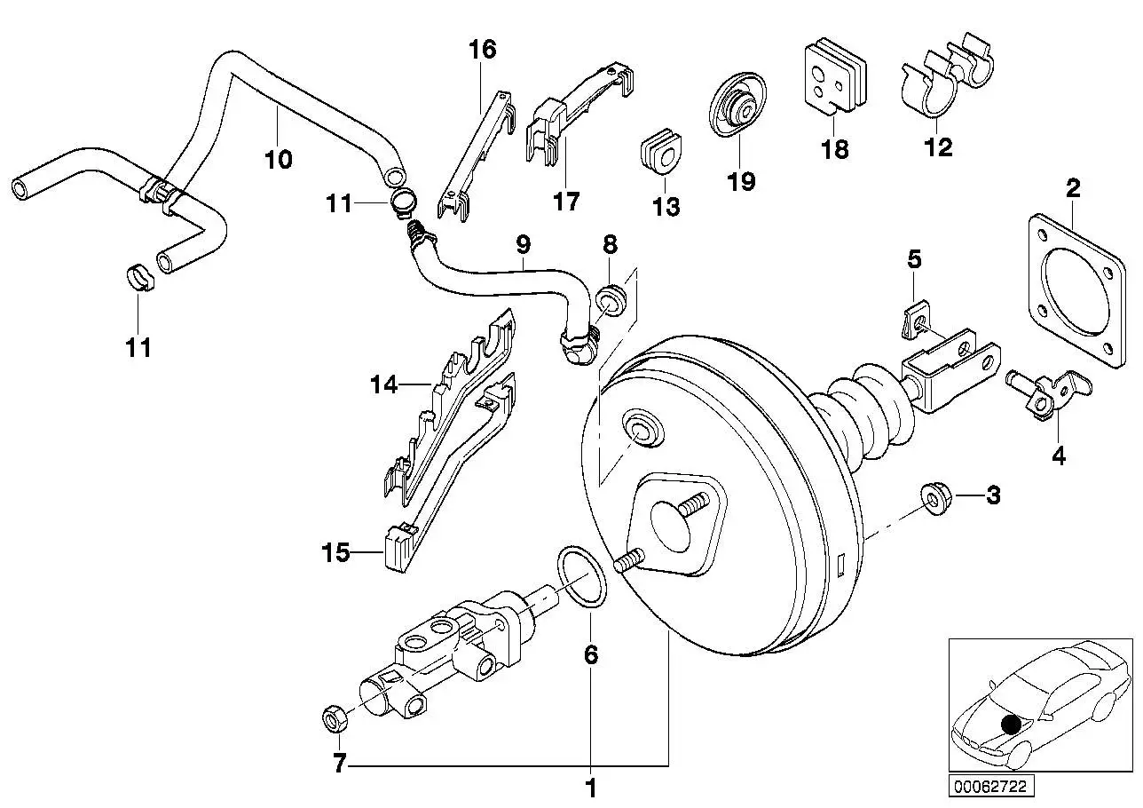 BMW Gummitülle E39 34301164974 - Bildposition 18