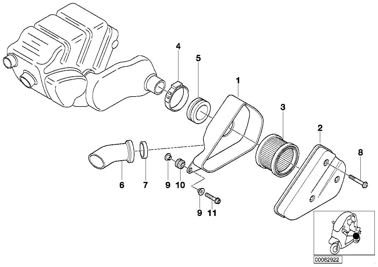 BMW Luftfilter 13717650186 - C1 /