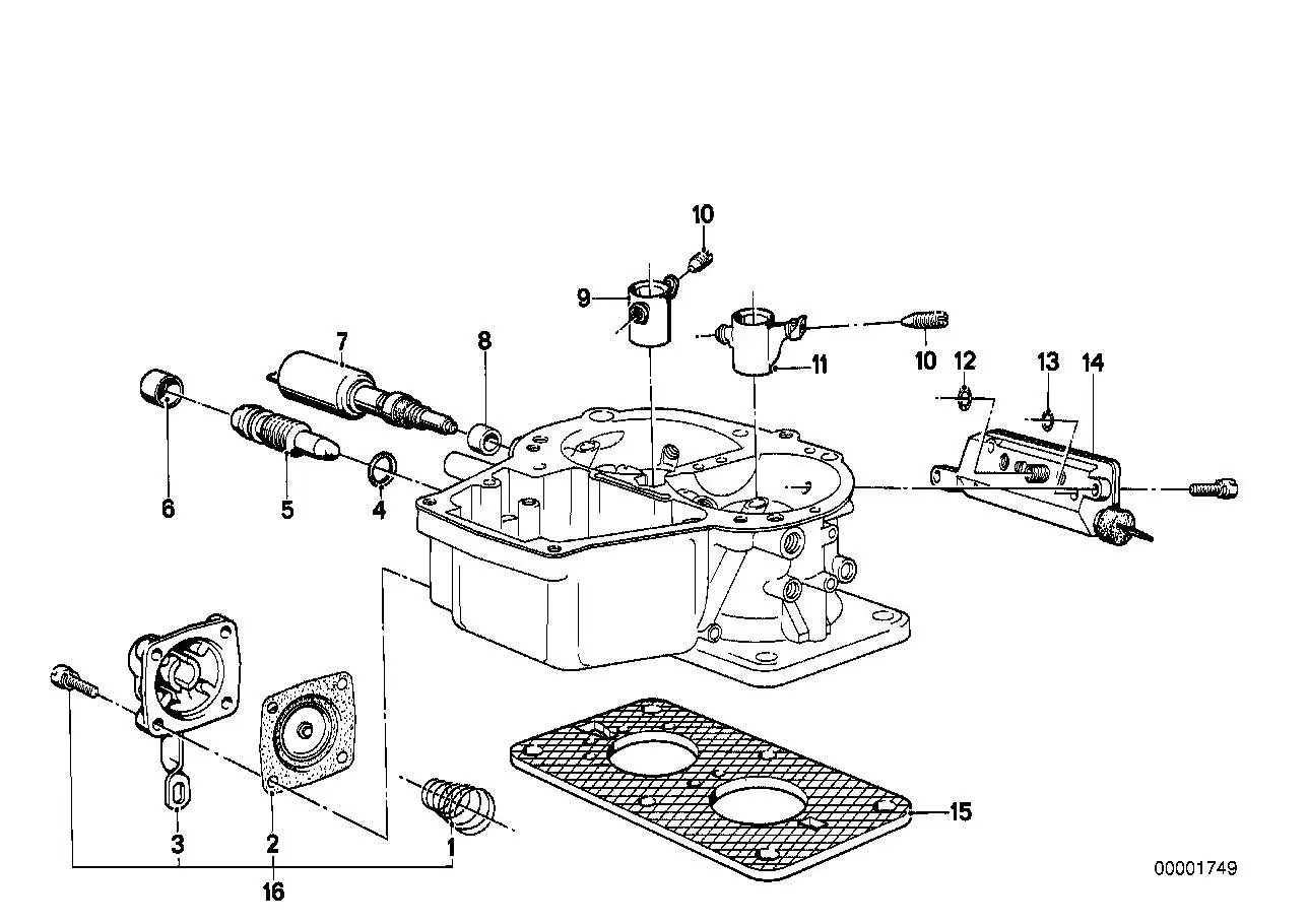 BMW Isolierflansch E12 E21 13111266764 - Bildposition 15