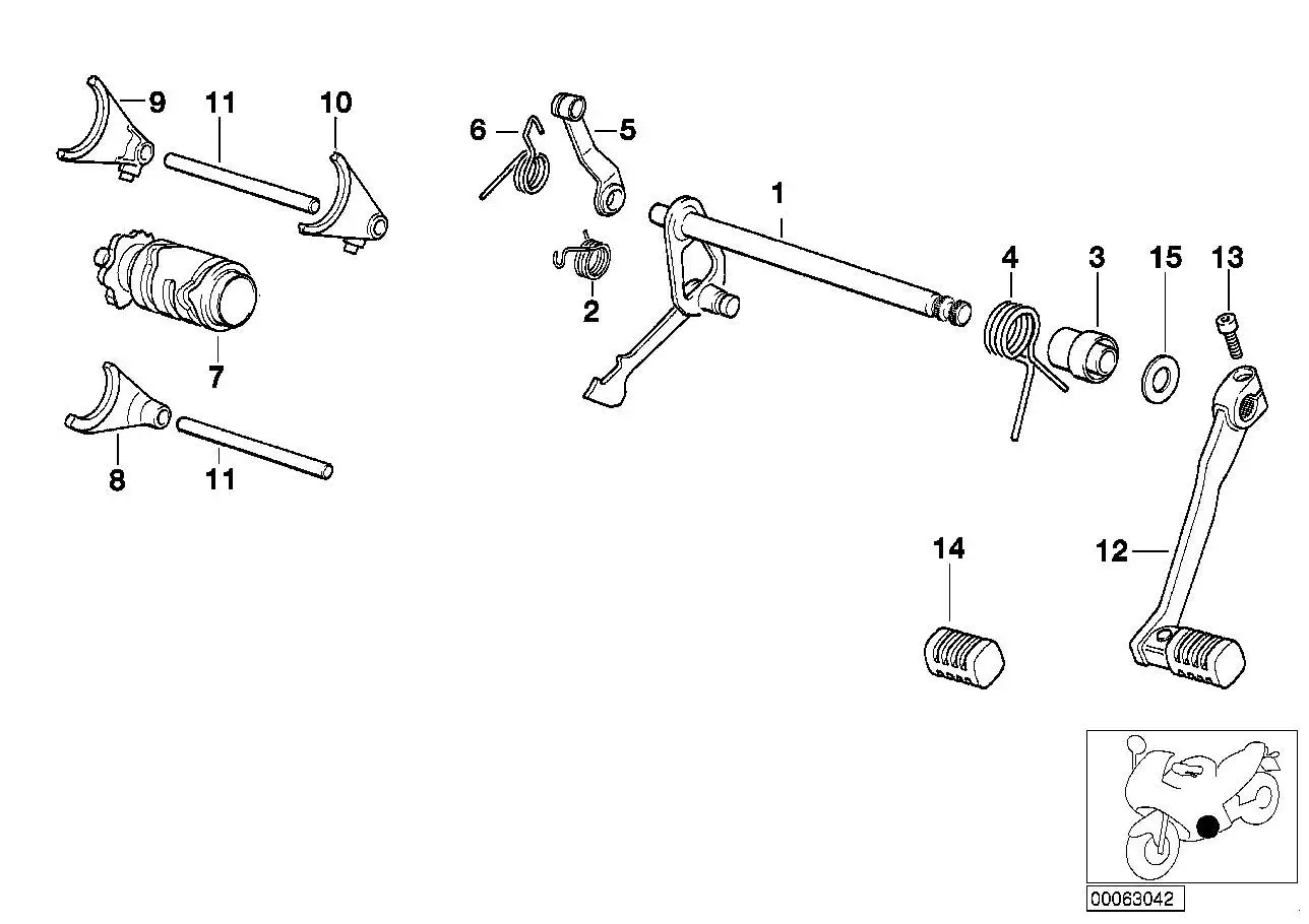 BMW Feder K15 R13 23002343206 - Bildposition 02