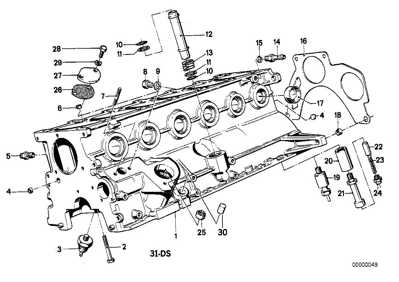 BMW Verschlussdeckel E36 E12 E21 E23 E24 E28 E30 E32 E34 E38 E39
