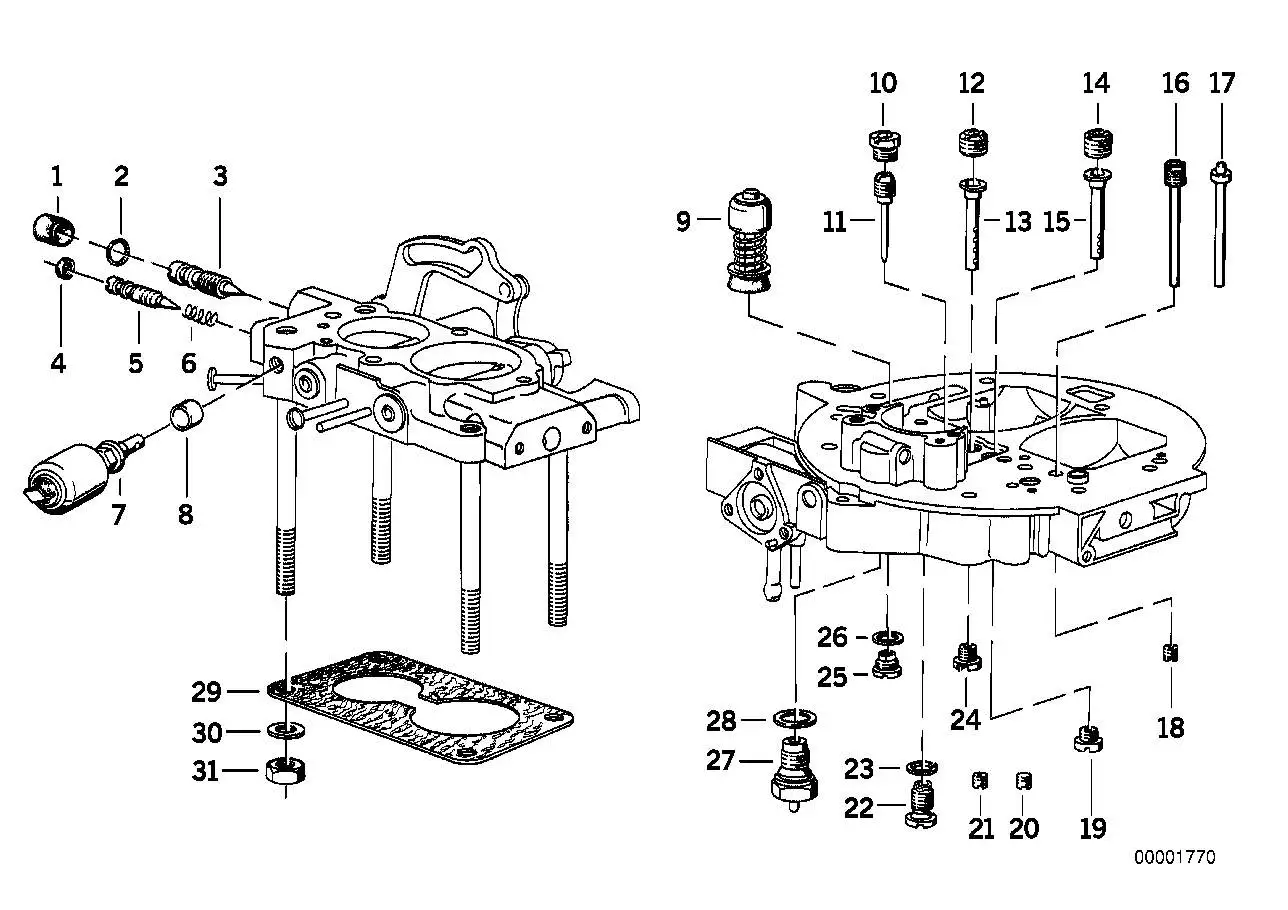BMW Dichtung E12 13111263266 - 5er E12