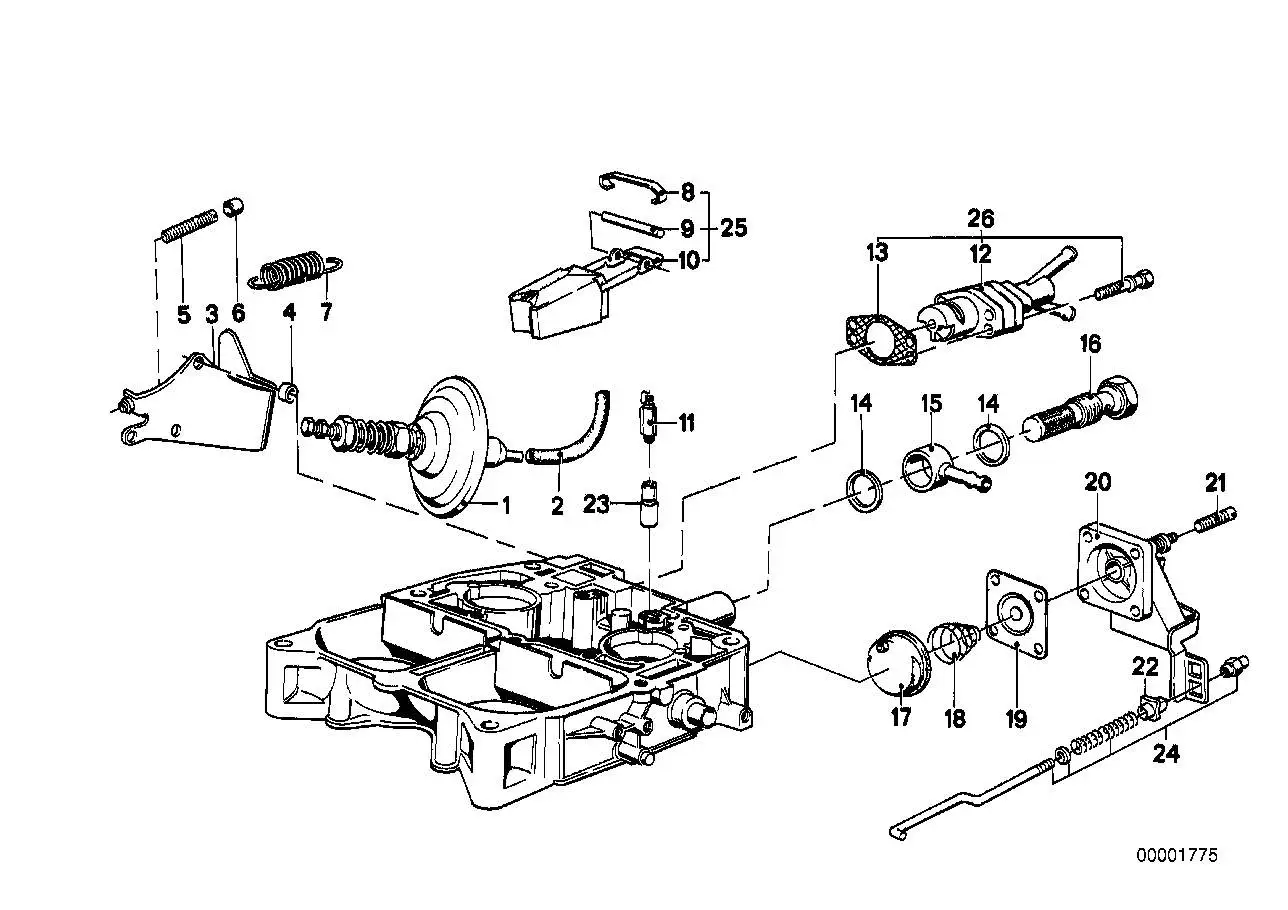 BMW Dichtung E12 E21 E23 E24 13111264902 - Bildposition 13