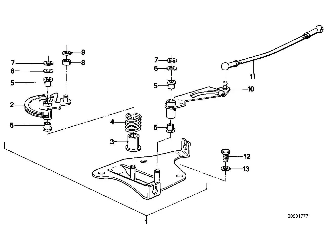 BMW Vergaserbetätigung 13211266504 - Bildposition 01