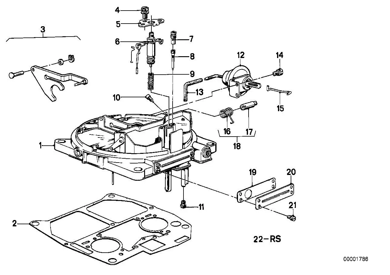 BMW Dichtung E12 E21 E23 E24 13111286464 - Bildposition 02