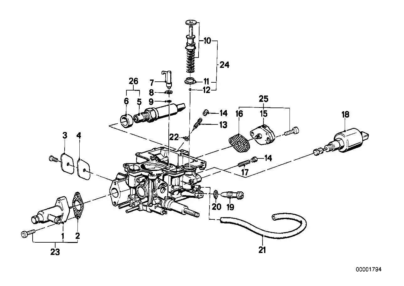BMW Dichtung E12 E21 E28 E30 13111276932