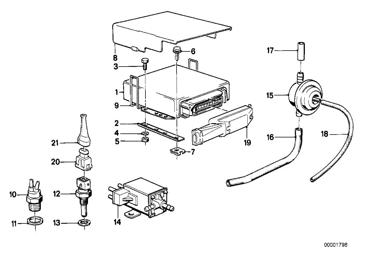 BMW Luftventil E28 E30 13111287360
