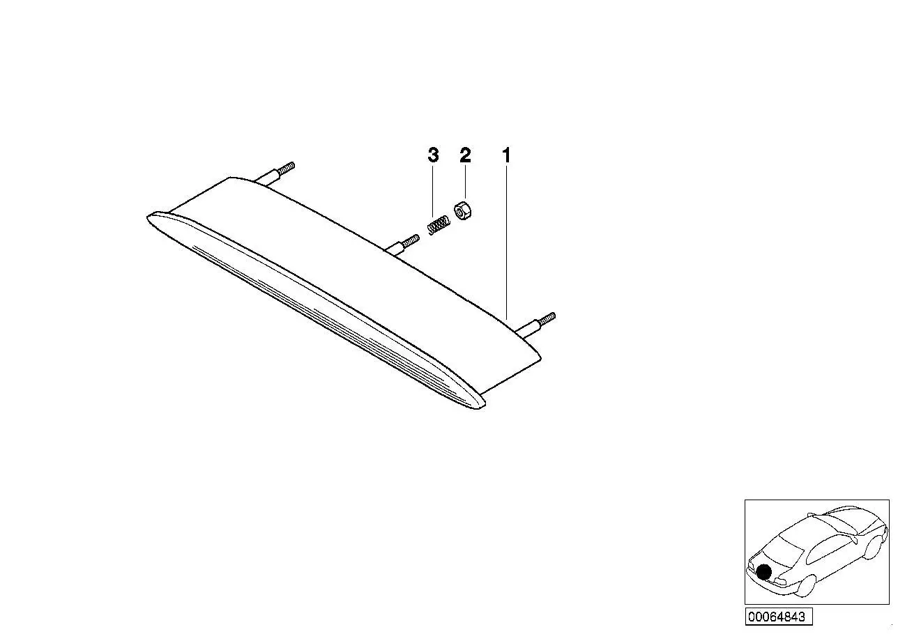 BMW Dritte Bremsleuchte E46 63216920739