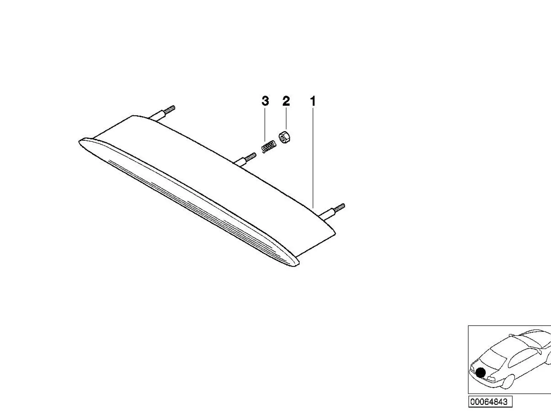BMW Dritte Bremsleuchte E46 63216920740