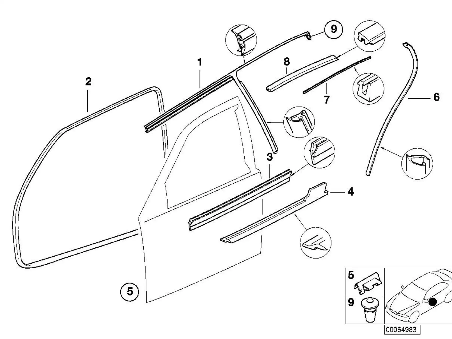BMW Klammer E36 51211977747