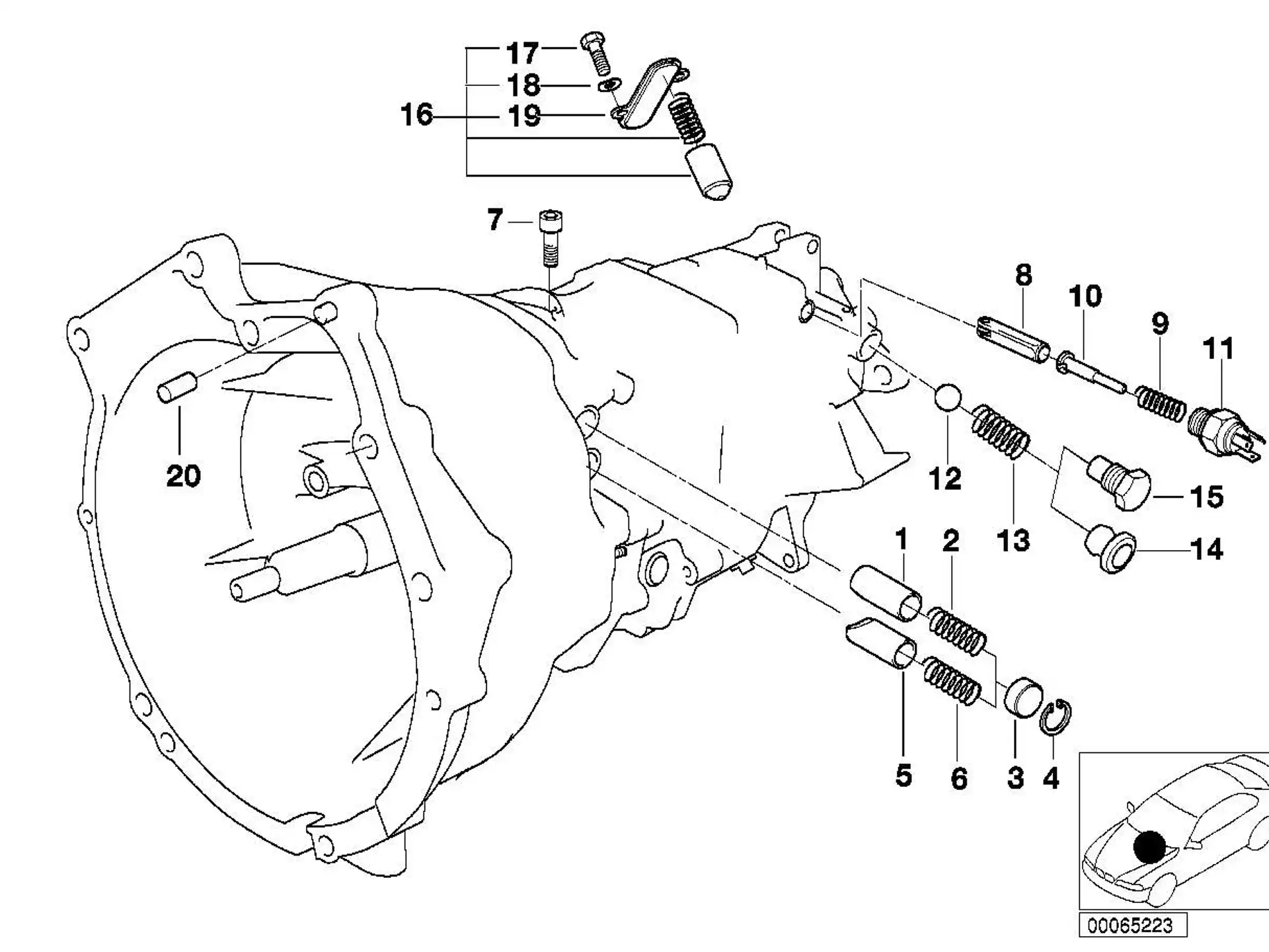 BMW Sperrbolzen E31 E34 E36 E38 E39 E46 E52 23111222979